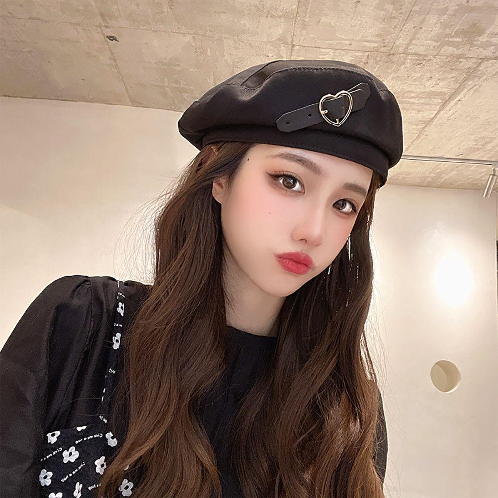 Mũ Beret Hàn Quốc Phong Cách Retro Giữ Ấm Mùa Đông Cho Nữ