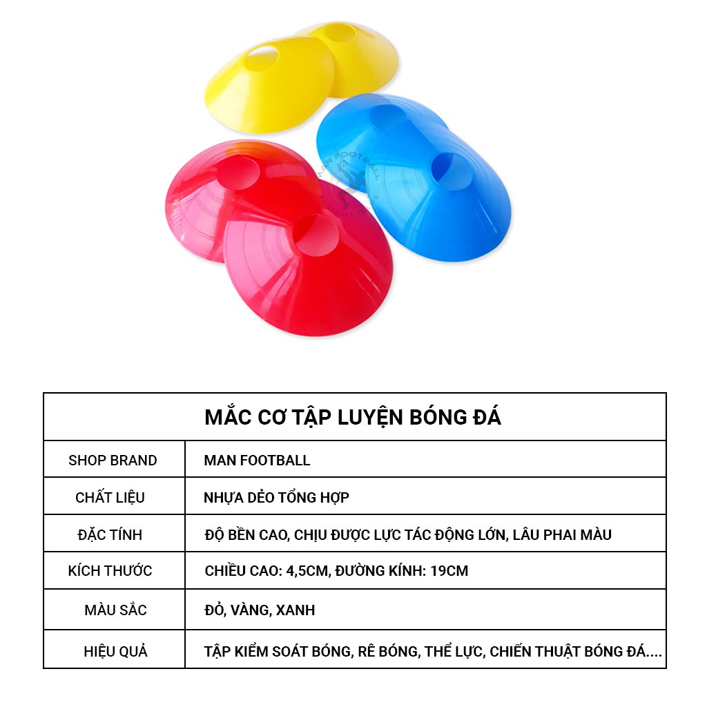 Mắc Cơ bóng đá cải thiện khả năng rê dắt bóng, độ bền cao ổn định chiều cao 4,5cm (bán lẻ)