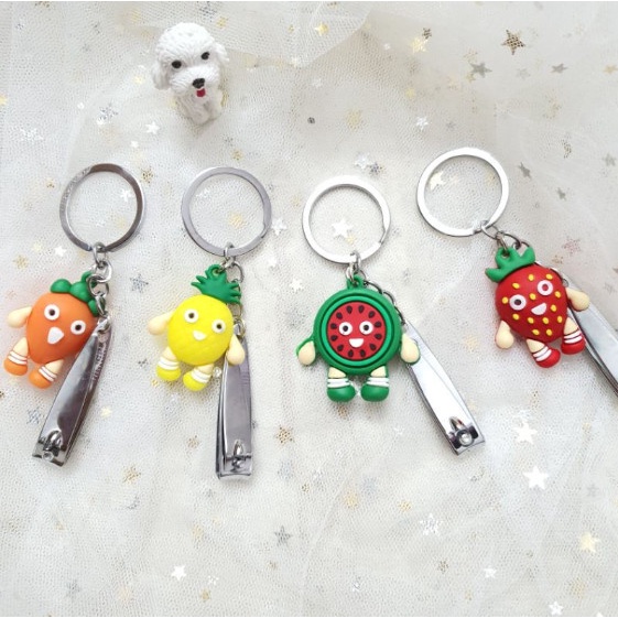 Móc Khoá dẻo Kèm Bấm Móng Siêu Xinh