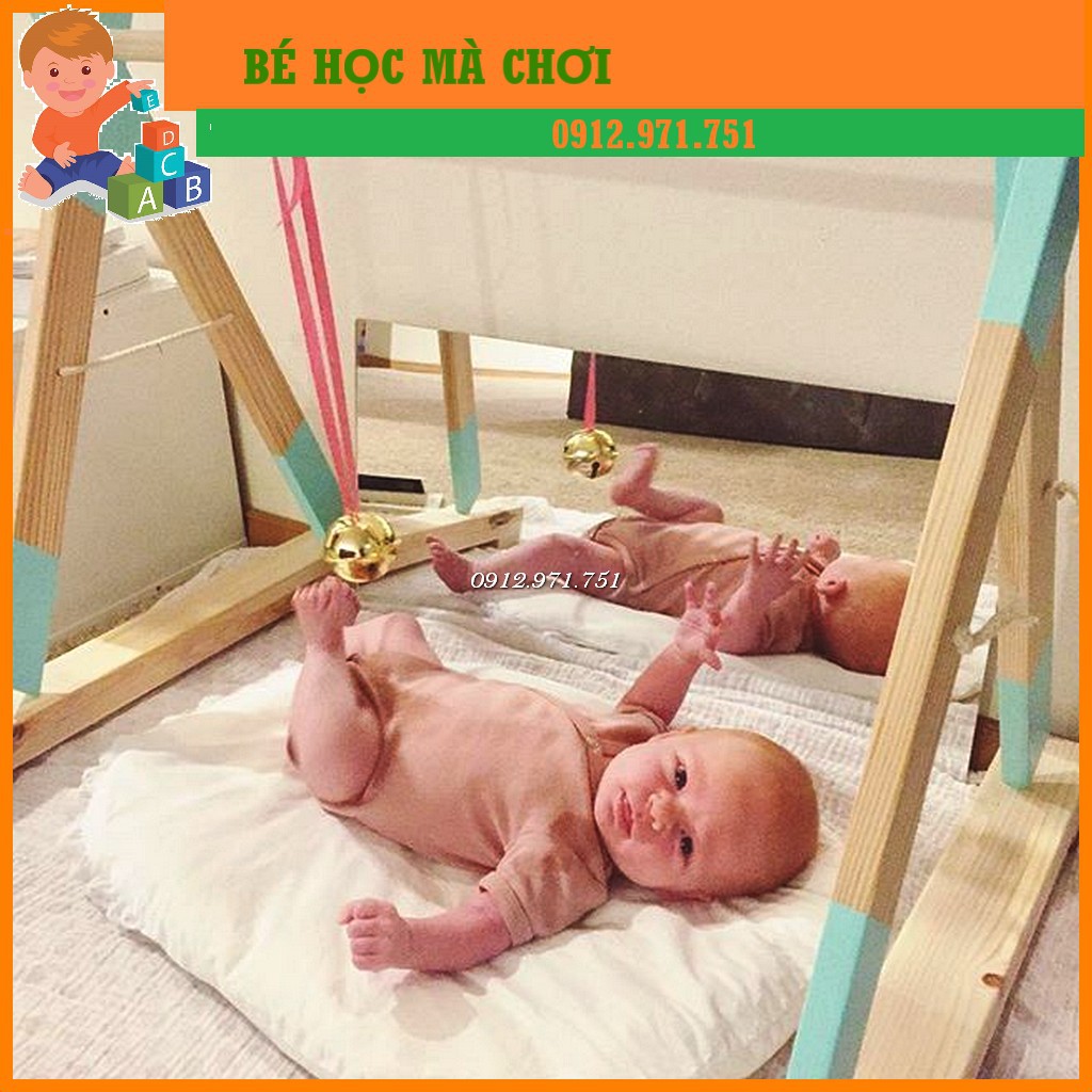 CHUÔNG NHẠC MONTESSORI CHO BÉ 0-9 THÁNG TUỔI - có kèm dây treo