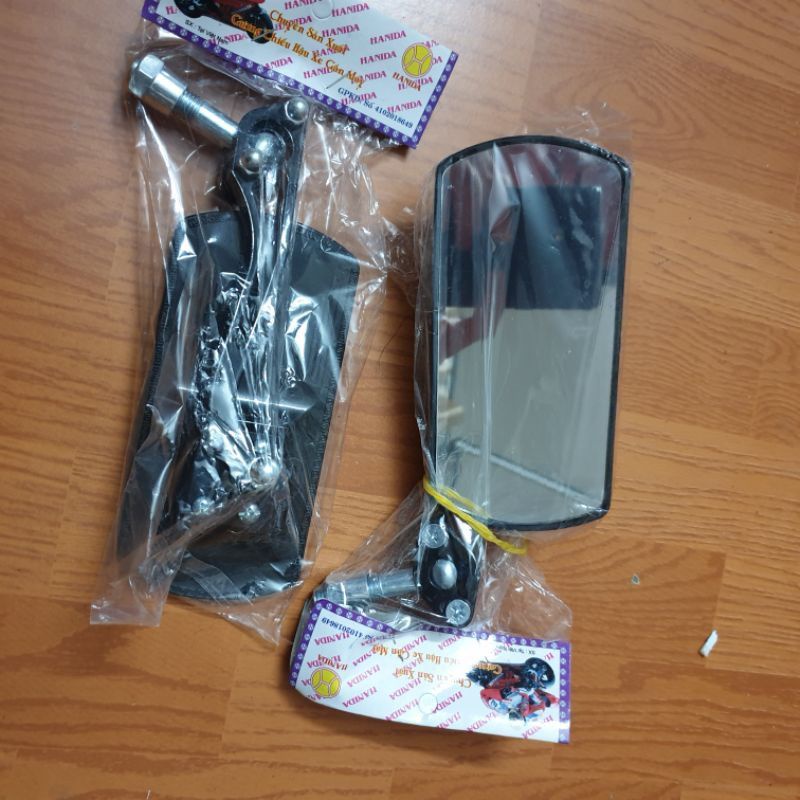 Gương Xe Máy Chữ Nhật  Fi Kính Trắng Lắp Được Trái Phải