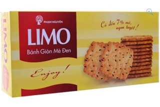 Bánh Giòn Mè Dừa Limo Hộp 240g