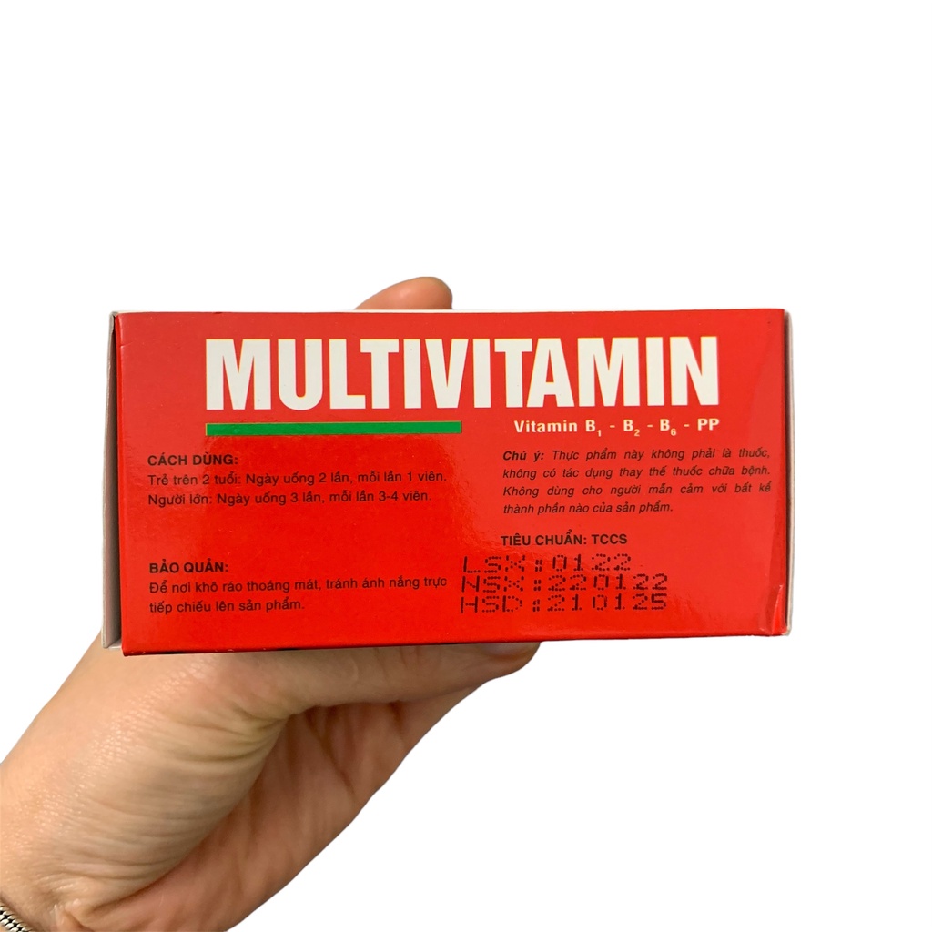 Multivitamin bổ sung vitamin cho cơ thể - Hộp 100 viên