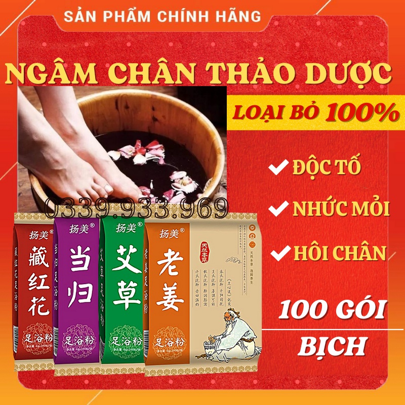 Thảo Dược Ngâm Chân, Bột Ngâm Chân - Thải Độc Cơ Thể, Giảm Đau Nhức Xương Khớp - Tê Chân - Giảm Hôi Chân