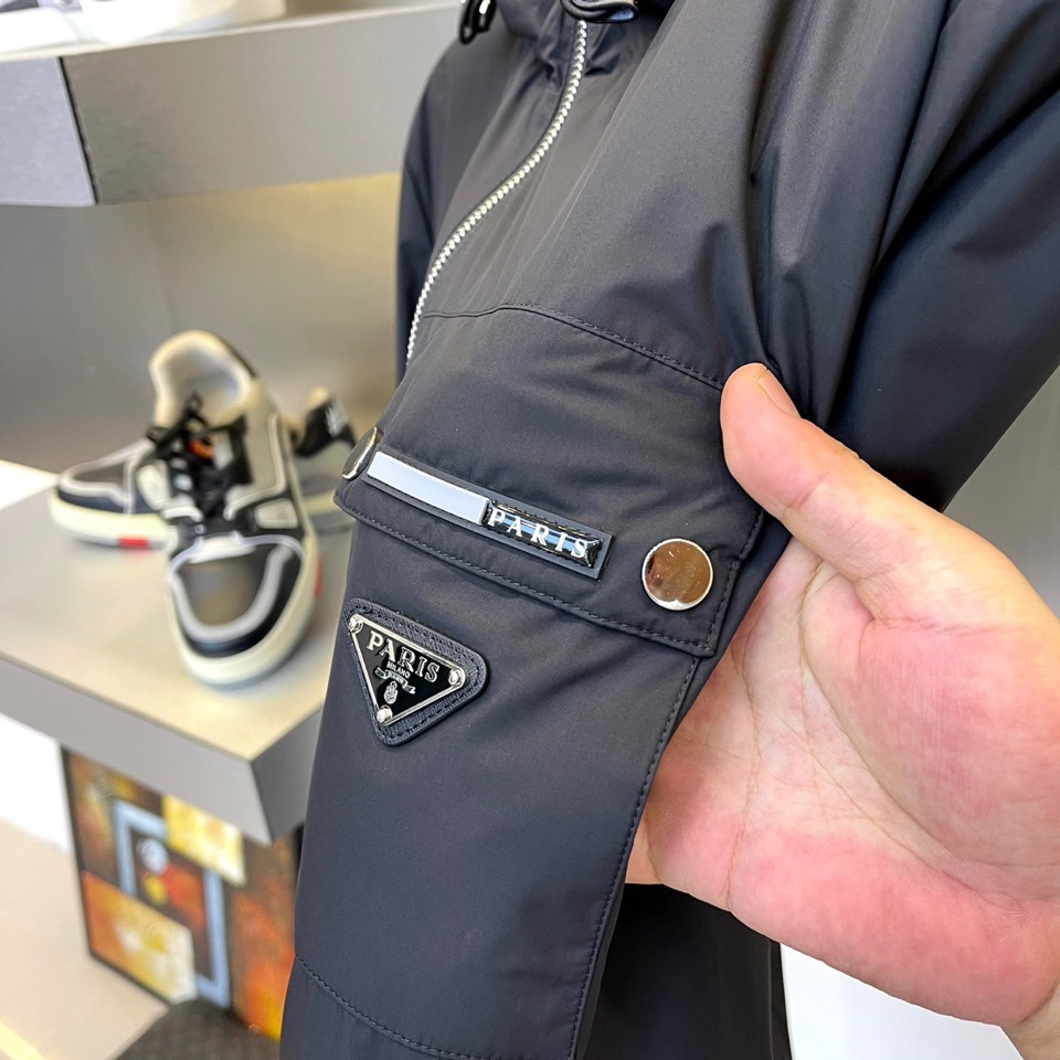 Áo khoác nam thời trang cao cấp PRADA kiểu dáng trẻ trung, năng động