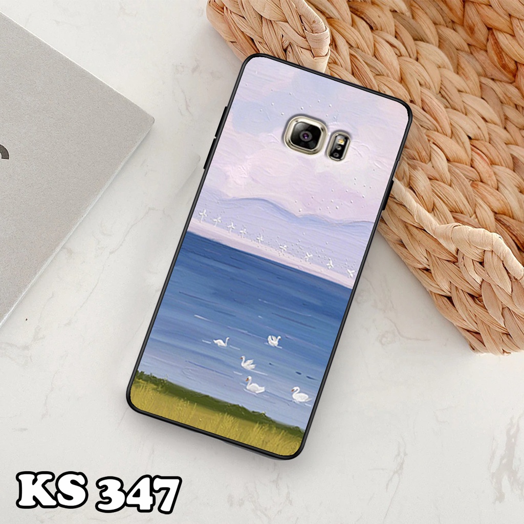 Ốp lưng Samsung S6 - Samsung S6 Edge - Samsung S6 Edge+ - Ốp in hình Cánh đồng hoa - Chất liệu TPU siêu bền