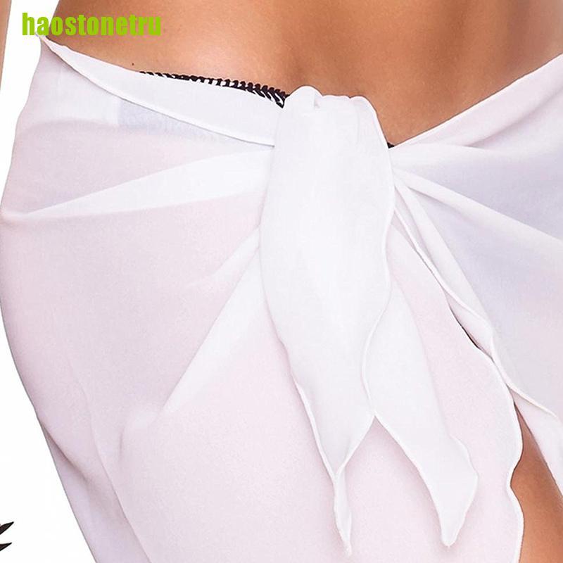 Khăn Choàng Bikini Vải Voan Màu Trơn Thời Trang Đi Biển Cho Nữ | BigBuy360 - bigbuy360.vn