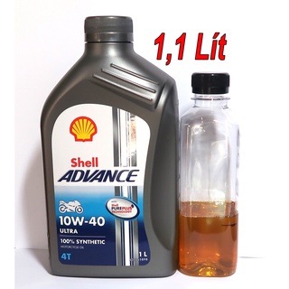 1,1L Shell ADVANCE ULTRA 10W40 Nhập Khẩu Thái Lan Cao Cấp