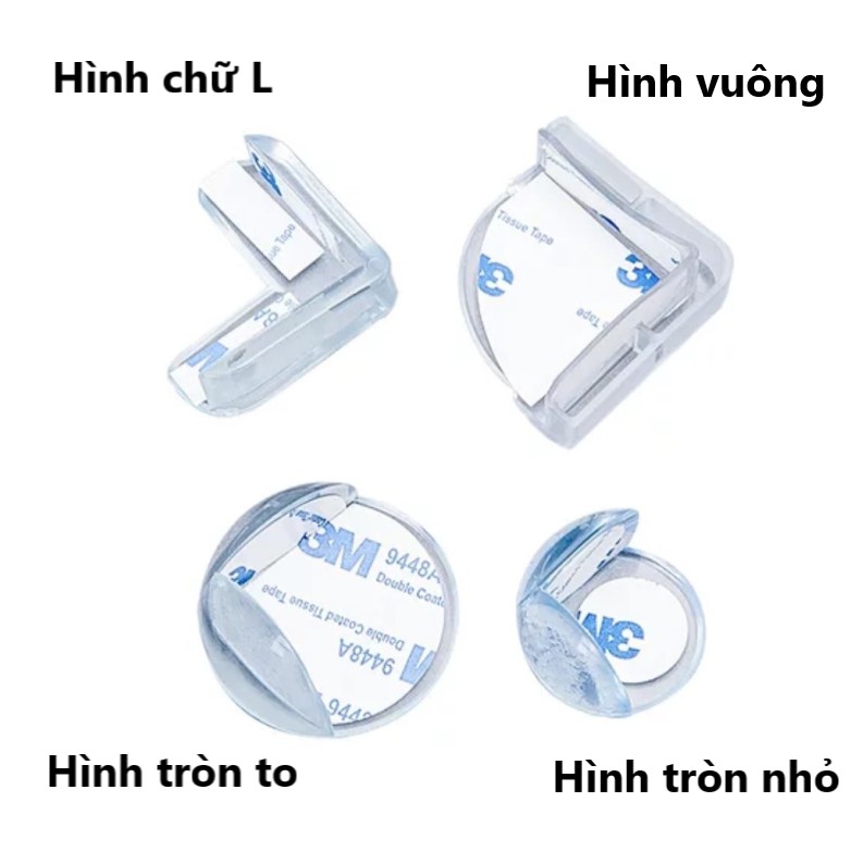 Miếng silicon bịt góc bàn chống va đập an toàn cho bé