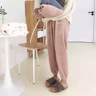 Quần lông cừu nhung ngũ sắc cho chị em