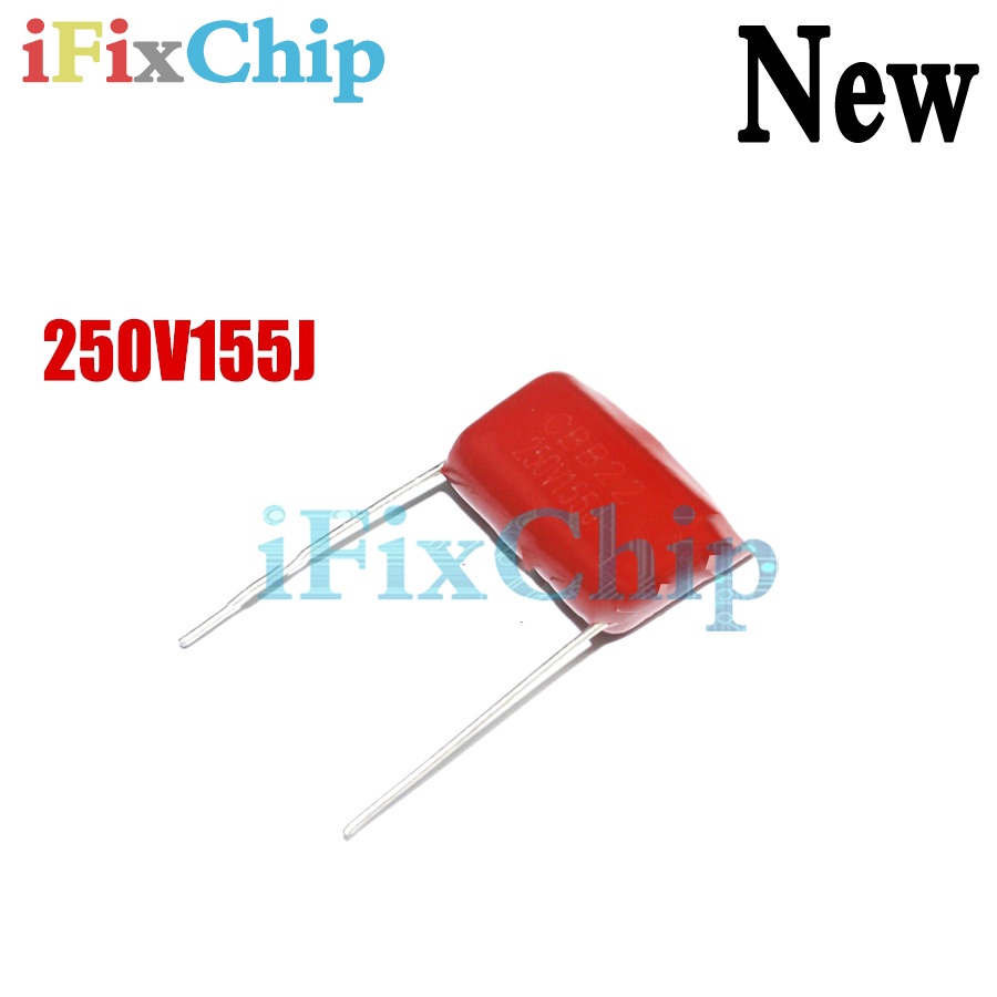 10 Cái / lốc CBB 250V155J 1.5uF Pitch 20MM 155J 250V CBB Polypropylene phim tụ điện