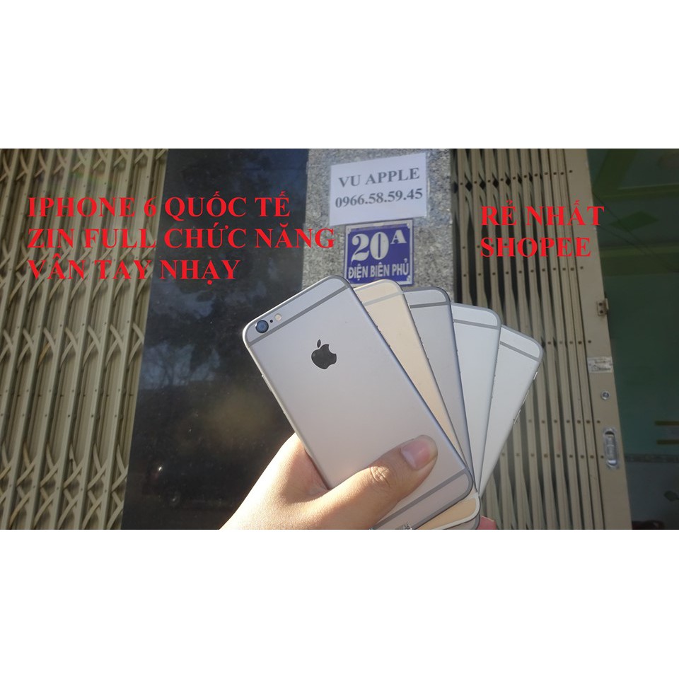 Điện thoại iphone 6 quốc tế zin full chức năng vân tay nhạy (đầy đủ phụ kiện) | BigBuy360 - bigbuy360.vn