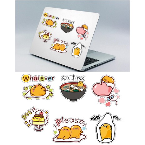 Sticker trứng lười A3 S30T18 chống thấm nước decal sticker dán laptop mũ bảo hiểm xe sticker cao cấp chủ đề