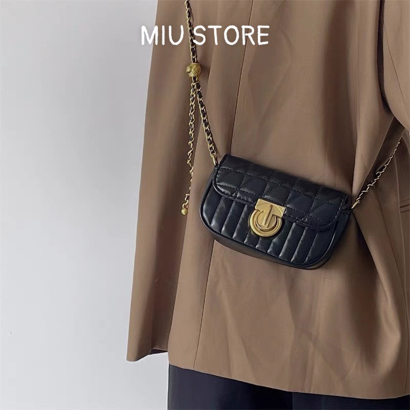 Túi Xách Nữ Đeo Chéo Đeo Vai Da Mềm Trần Trám, Dây Quả Chuông Mẫu Mới Hót Hít TDC60