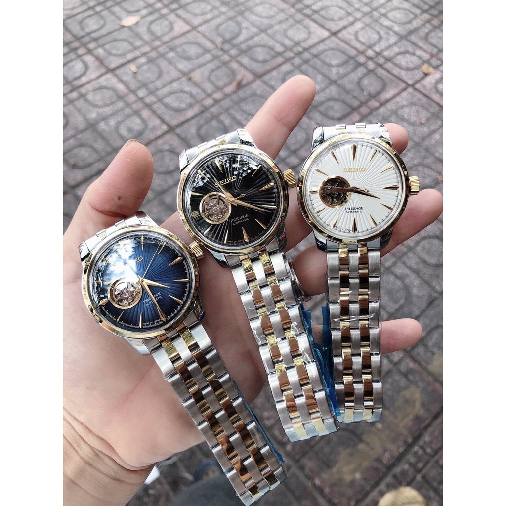 Đồng hồ Seiko Presage Automatic Hở Tim Cho Nam Size 41mm