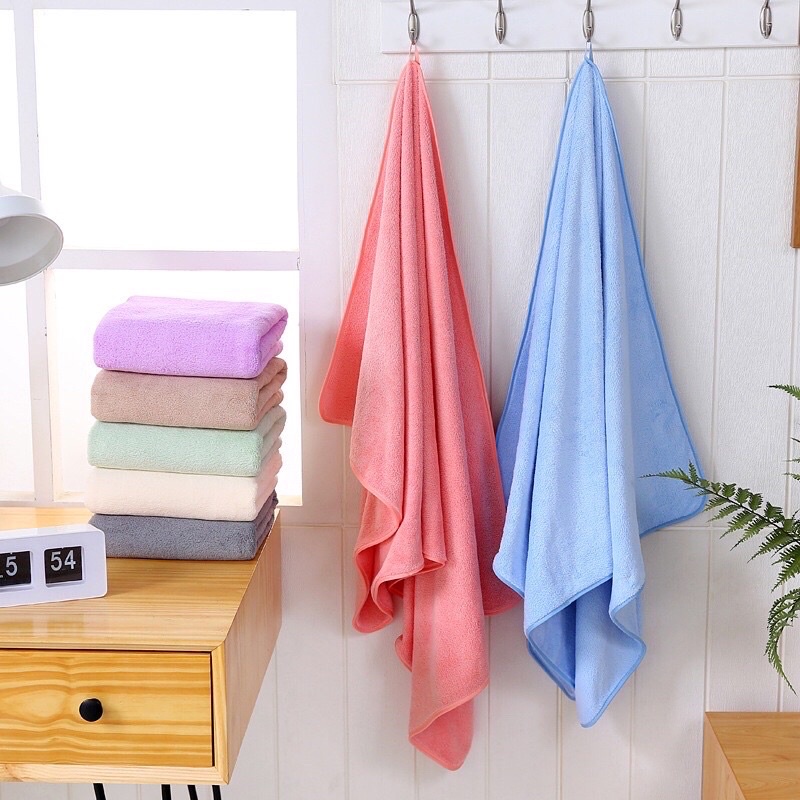 Khăn tắm lông cừu hàn quốc 80x140cm, siêu mềm, siêu thấm hút 2Gaconshop