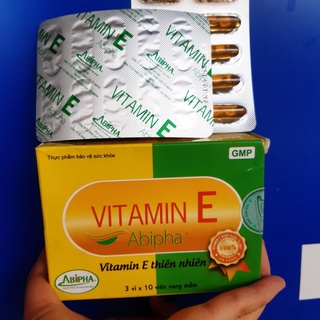 Viên uống làm đẹp da vitamin e abipha hộp 30 viên