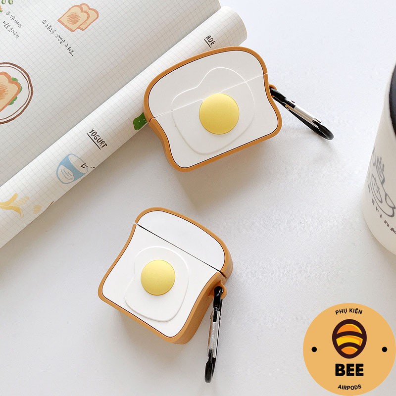 Case Airpod 1 2 Pro Trứng Rán Chất Liệu Silicon Cao Cấp Vỏ Bọc Airpods Đẹp - BEE SHOP