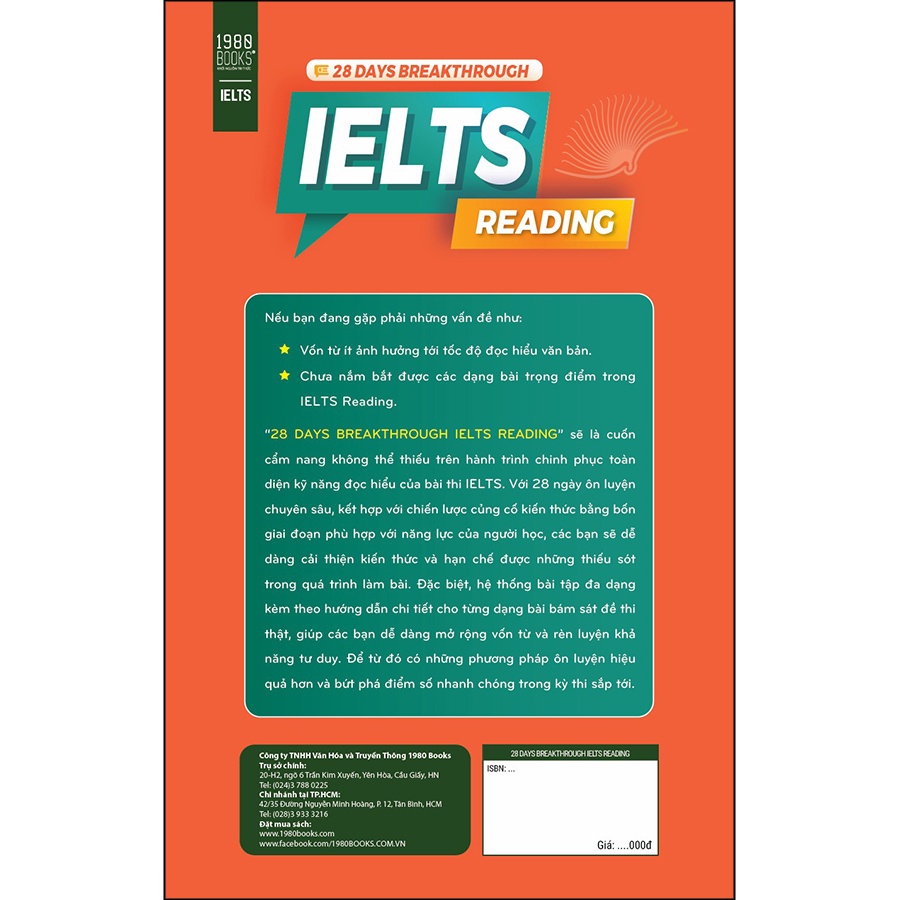 Sách - 28 Days Breakthrough Ielts Reading - 1980books