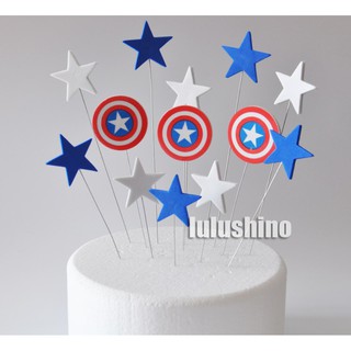 Phụ kiện trang trí bánh sinh nhật_Que sắt Captain