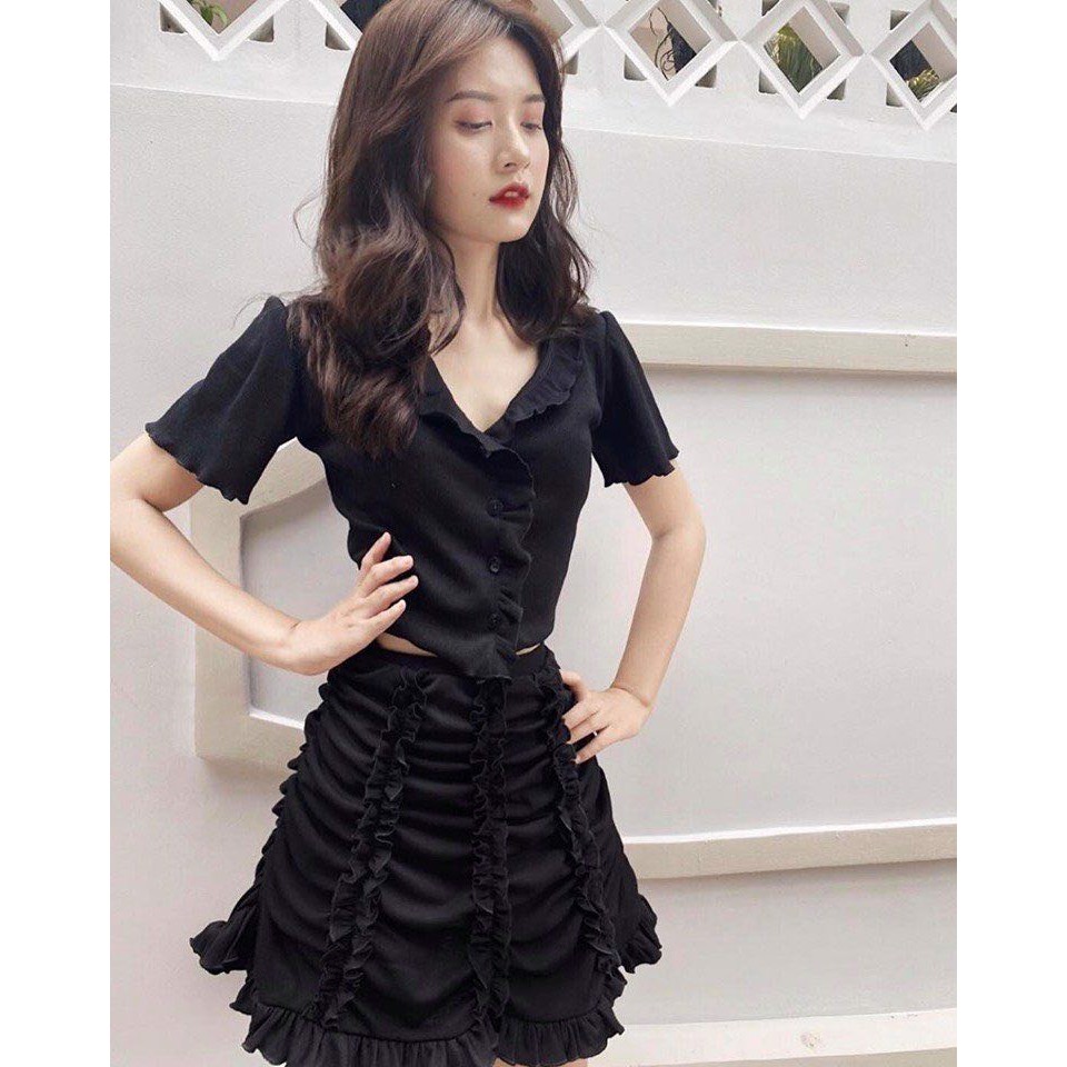 CHÂN VÁY THIẾT KẾ NGẮN TRƠN