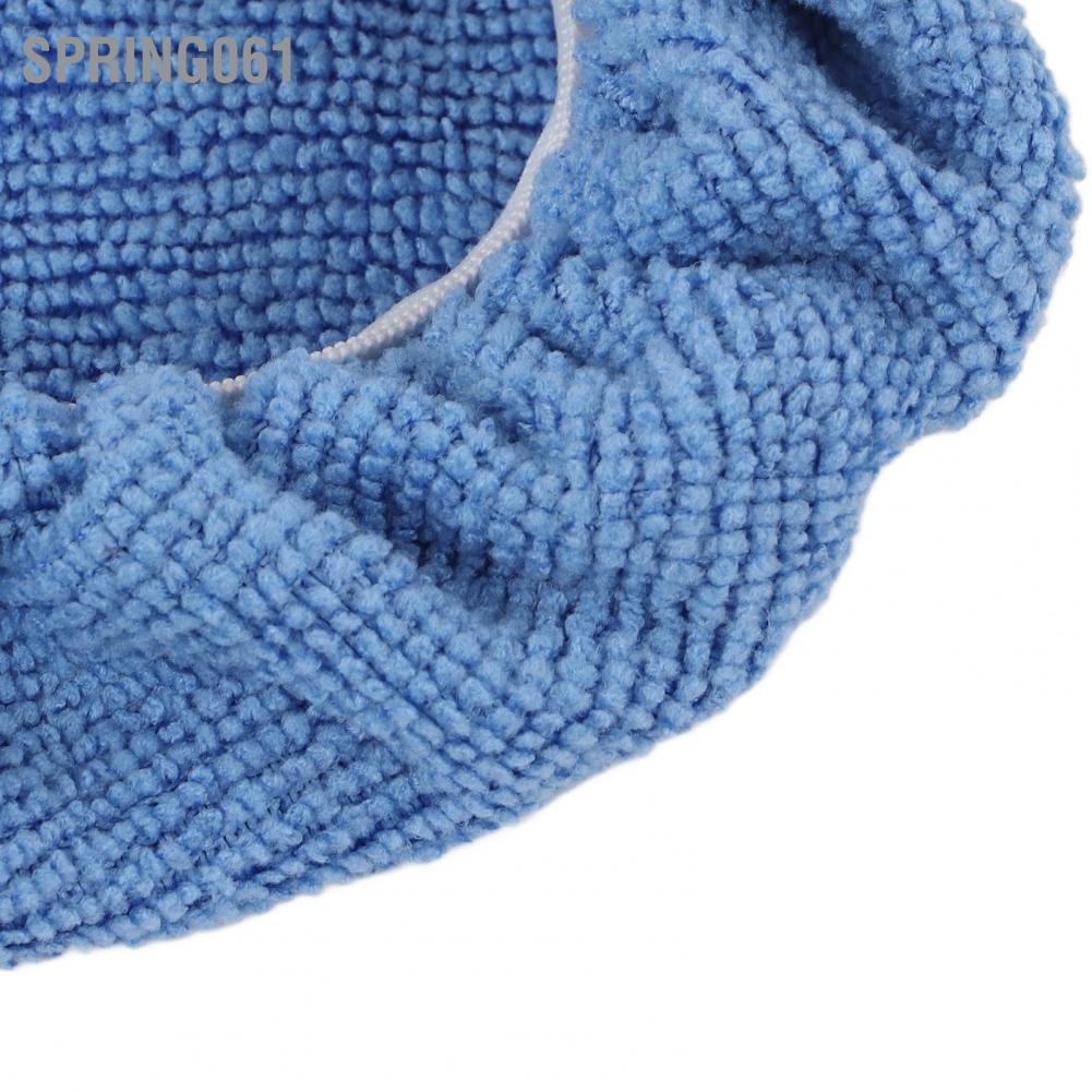 Spring061 12pcs Car Polishing Bonnets 5‑5.7in Microfiber Soft Strong Adsorption Buffing Pad Cover for Polisher