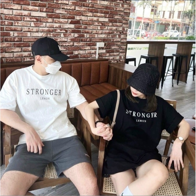 ÁO THUN TAY LỠ COTTON STRONGER FORM UNISEX NAM NỮ (kèm ảnh thật)