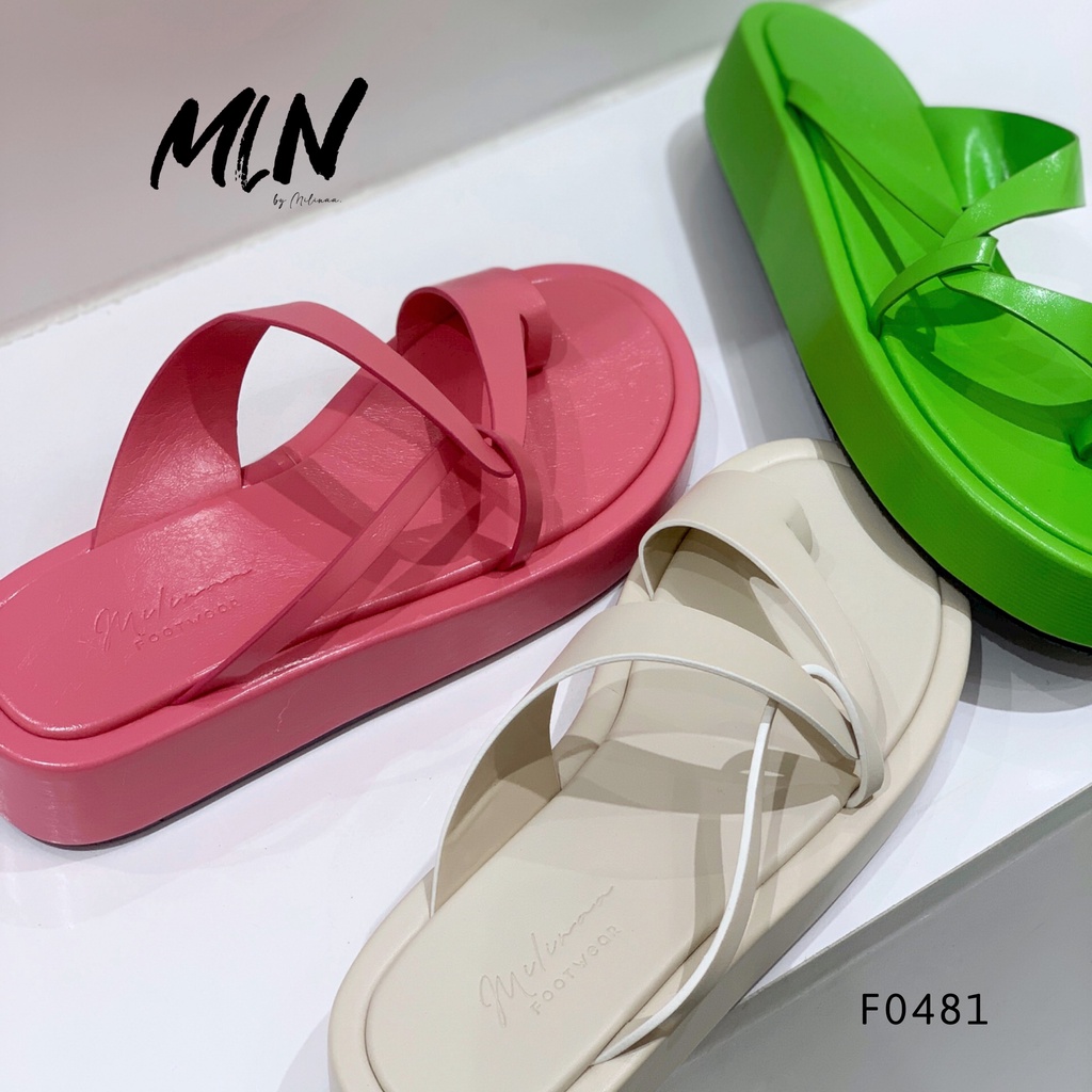 DÉP NỮ ĐẾ XUỒNG 3P QUAI XOẮN MÃNH PHỐI XỎ NGÓN PHONG CÁCH HÀN QUỐC F0481