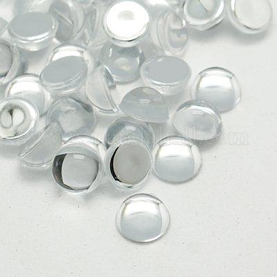 Nút bán cầu mica trong 15mm, nút mica trong