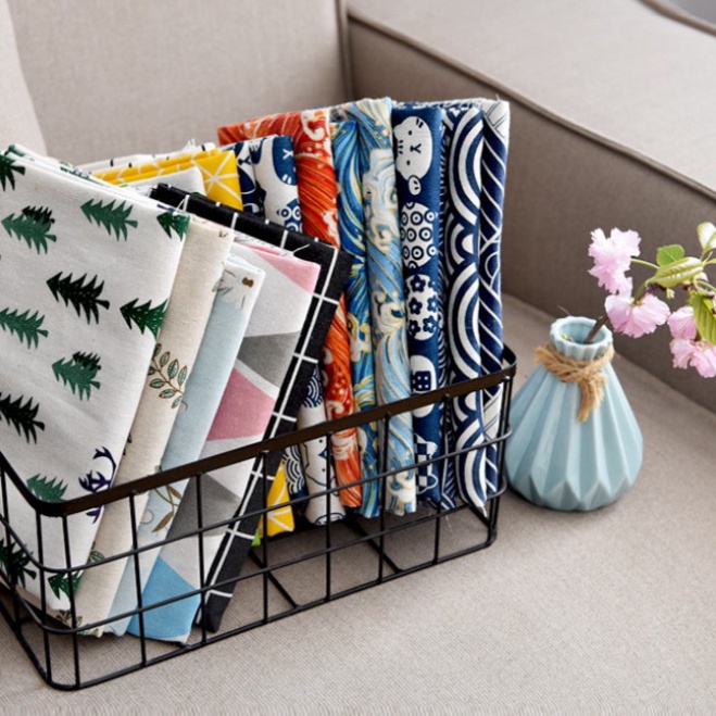 KHĂN TRẢI BÀN decor góc học tập, bàn ăn, che phủ kệ tủ máy móc phong cách Hàn Qốc