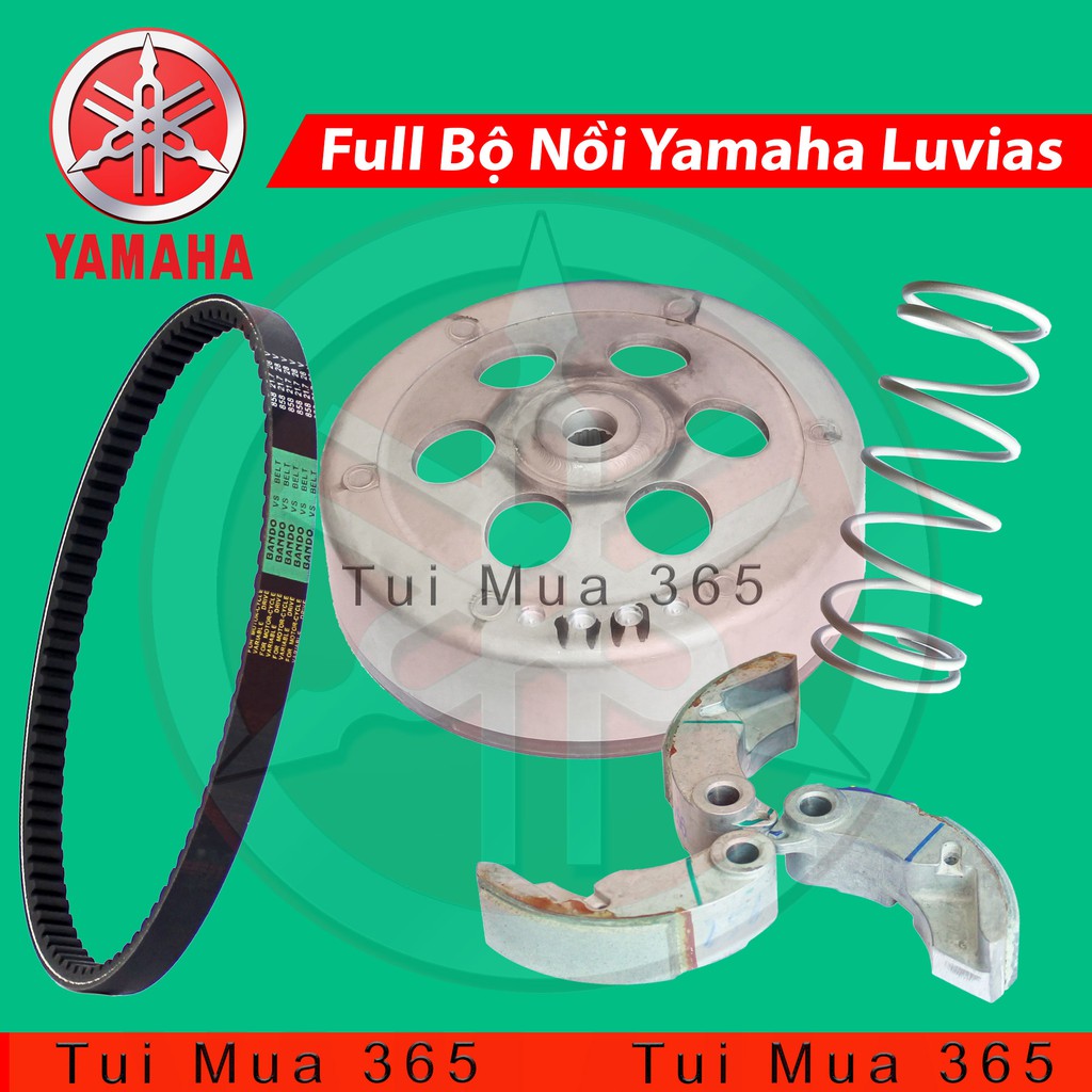 Full Bộ Nồi Trước và Nồi Sau, Dây Curoa, Bi Nồi Yamaha Luvias