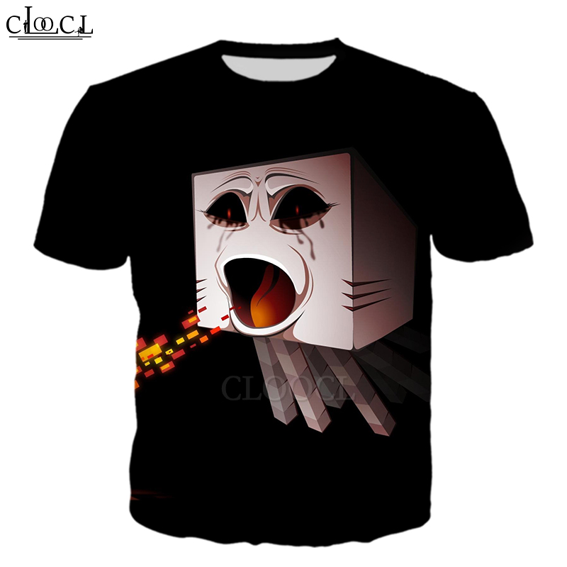 Áo Thun Tay Ngắn In Hình Game Minecraft 3d Cá Tính Cho Nam