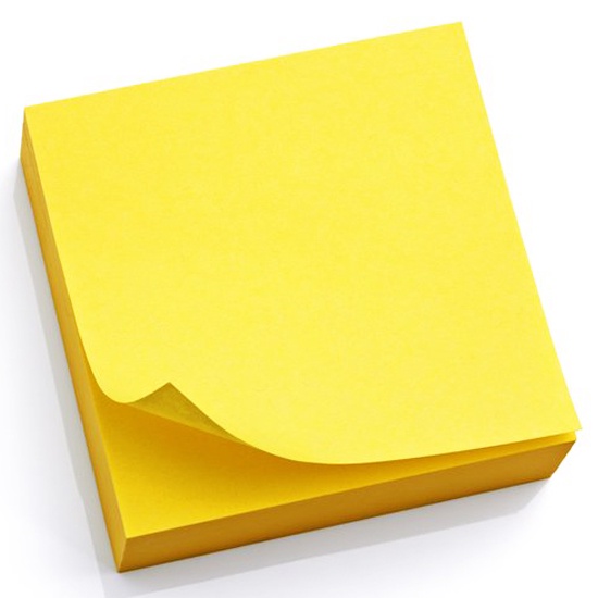 Giấy ghi chú - Note cute văn phòng phẩm UNC 100 tờ / tập màu vàng  - Miyabi Store