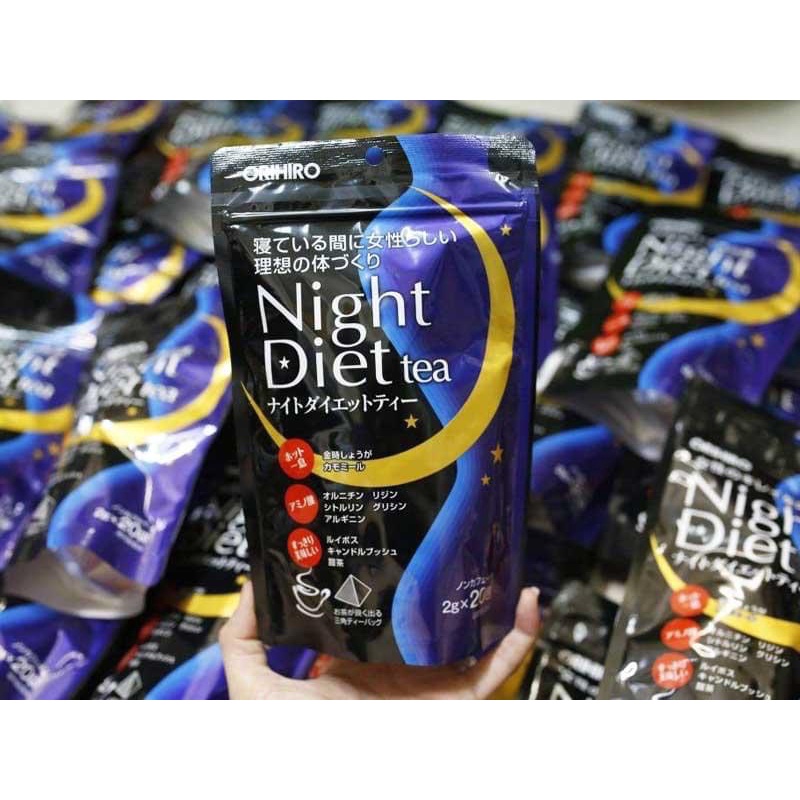 [Hàng _ Nhật] Trà Đêm O.ri.hi.ro Night Diet Tea giảm cân Nhật Bản