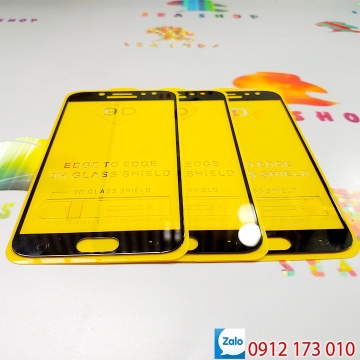 Kinh cường lực Samsung J7 Prime SM-G610 - Kính chống vân tay - Kính 9D full màn hình - Kính trong suốt