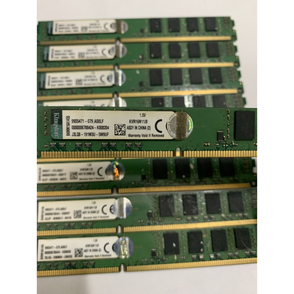 Ram DDR3 Kington,Adata,Team 8GB - Bus 1600 Không Tản Nhiệt - Đẹp Không Kén Main - Vi Tính Bắc Hải