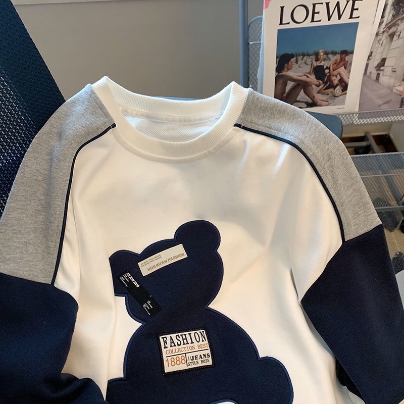 Áo sweater Cổ Tròn Thêu Họa Tiết Xinh Xắn Theo Phong Cách Mùa Thu Dành Cho Nữ