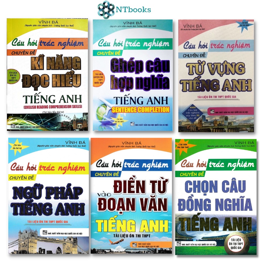 Sách - Combo Câu Hỏi Trắc Nghiệm Tiếng Anh - Vĩnh Bá