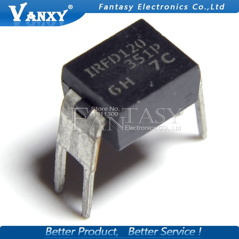 Bộ 5 Linh Kiện Điện Tử IRFD120 DIP4 IRFD120PBF DIP-4 IRF120 DIP Mới