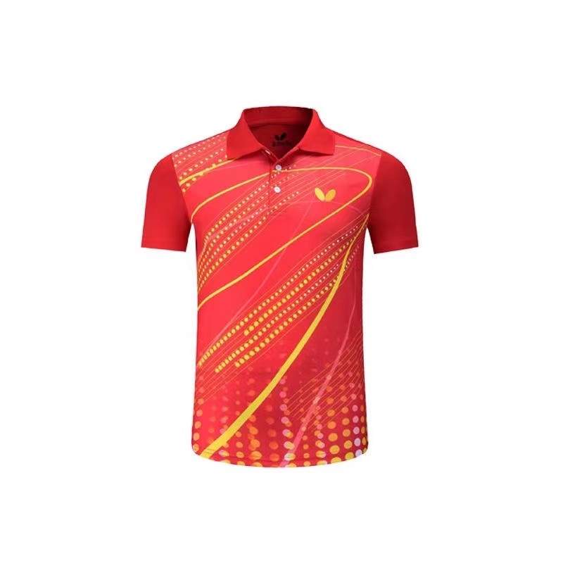 Bộ Đồ Thể Thao Ngắn Tay Thoáng Khí Mau Khô Họa Tiết Bướm Dành Cho Nam Và Nữ