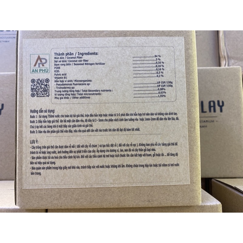 Đất kết dính, đất làm tường rêu, đất kết dính tạo tường rêu, làm tường rêu terrarium, bán cạn