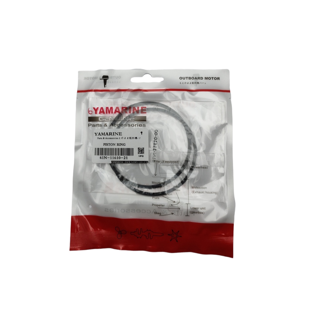 BỘ PISTON STD YAMAHA OUTBOARD 25HP-30HP 61N-11631-00 (72MM)
