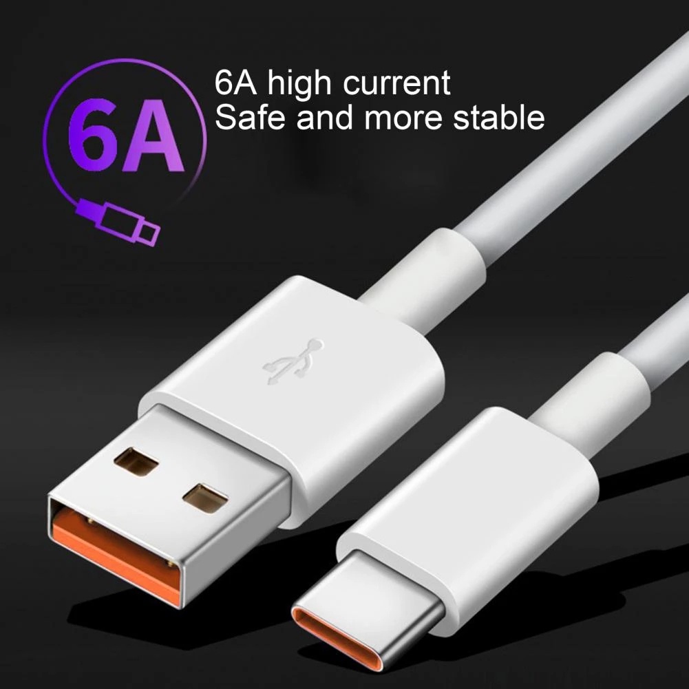 Cáp sạc nhanh loại C 0.3M / 1M / 1.5M / 2M 6A cho điện thoại Android