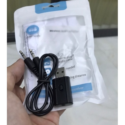 USB Thiết Bị Thu Phát Tín Hiệu Âm Thanh USB BLUETOOTH 5 đa chức năng jack cắm 3.5mm dùng cho máy tính,loa,ô tô tai nghe