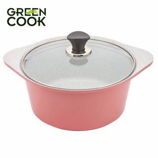 Nồi đúc ceramic vân đá đáy từ Green Cook GCS02
