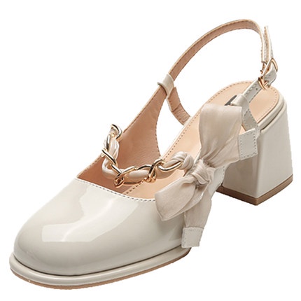 Giày cao gót công chúa đính nơ