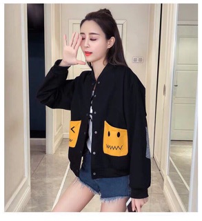 Áo khoác dù nữ hai con mắt