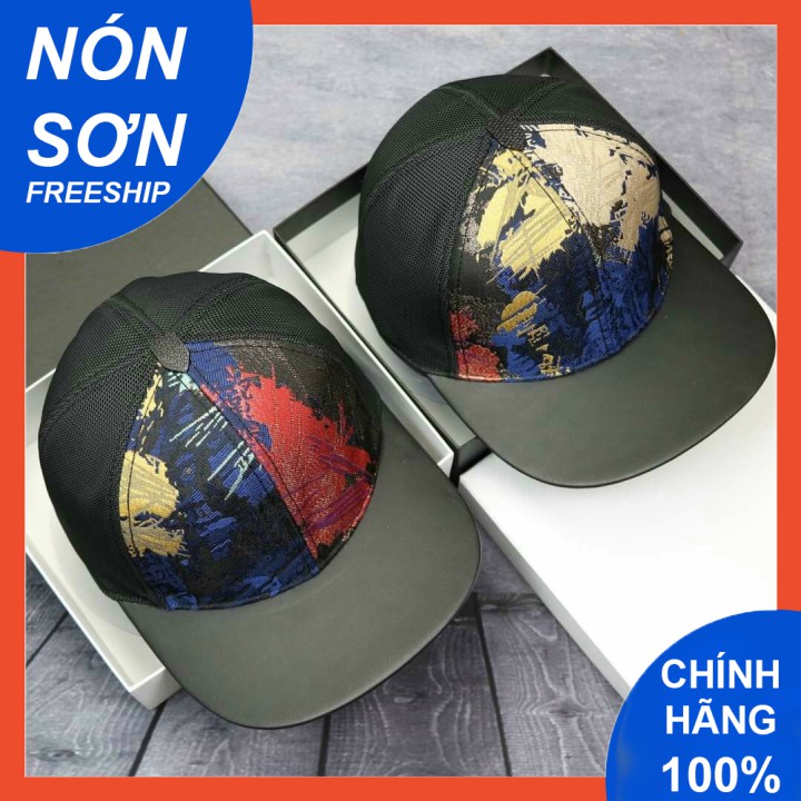 Nón Sơn Snapback ánh kim nhiều màu mỏ ngang bằng phong cách hip hop / Nón Snapback Nón Sơn chính hãng