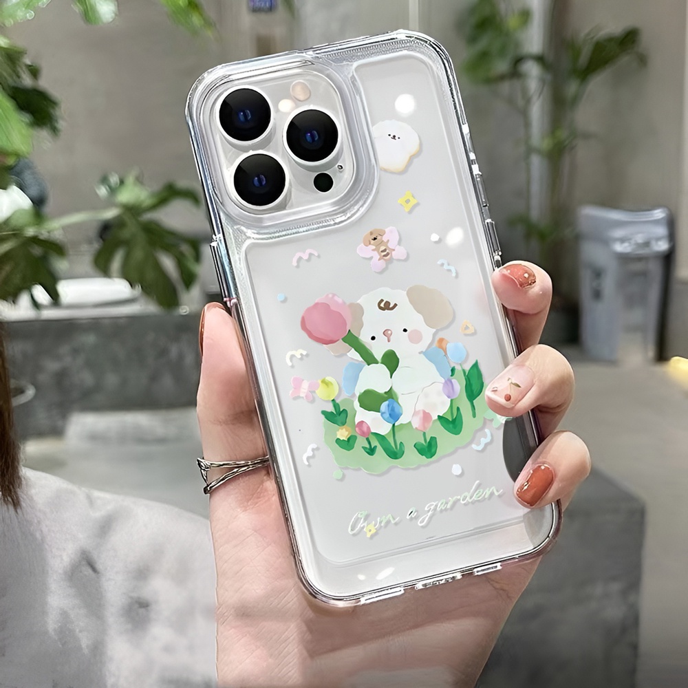 Ốp Điện Thoại Trong Suốt Hình Chú Cừu Cho iphone 14ProMax 14Plus 13 11 12 7Plus X XR XS Max 8 7
