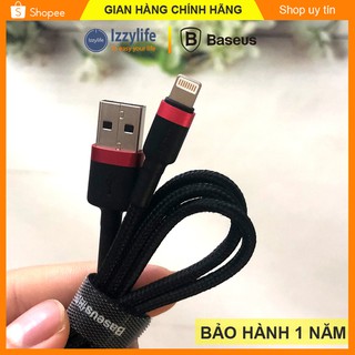 Dây sạc Iphone chính hãng Baseus sạc nhanh Iphone 2,4A dây sạc lightning cho Iphone 6 6s 7 7s 8 8s X Xs 11 12 max Ipad